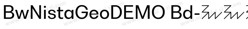 BwNistaGeoDEMO Bd字体转换